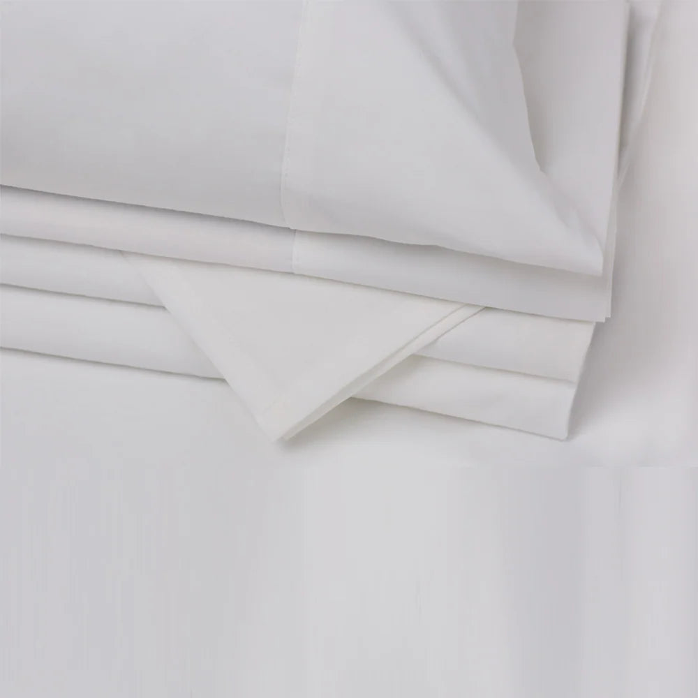 Cotton Sheet Set in Pure White