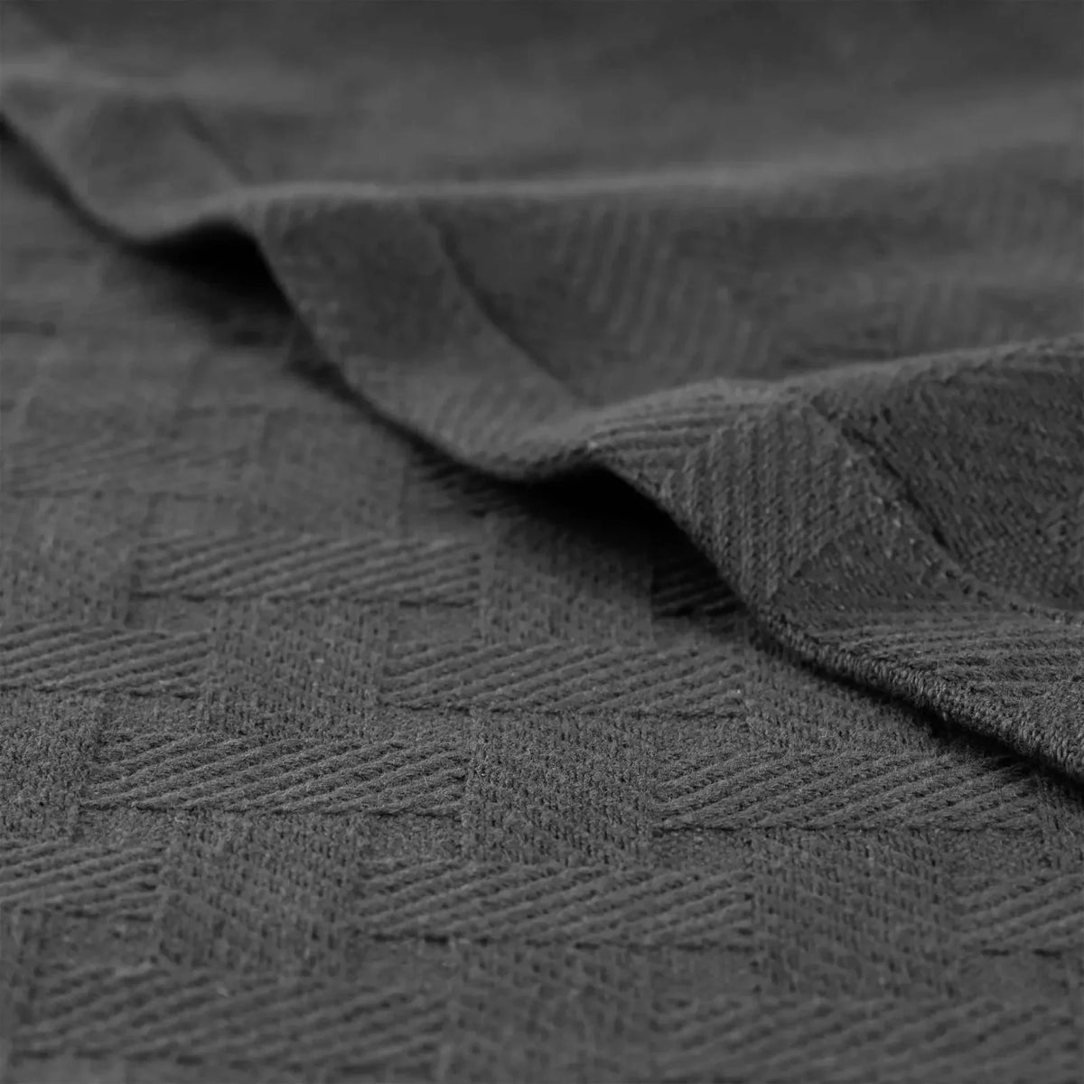 Cotton Thermal Blanket in Soft Basketweave