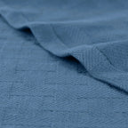 Cotton Thermal Blanket in Soft Basketweave