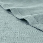 Cotton Thermal Blanket in Soft Basketweave