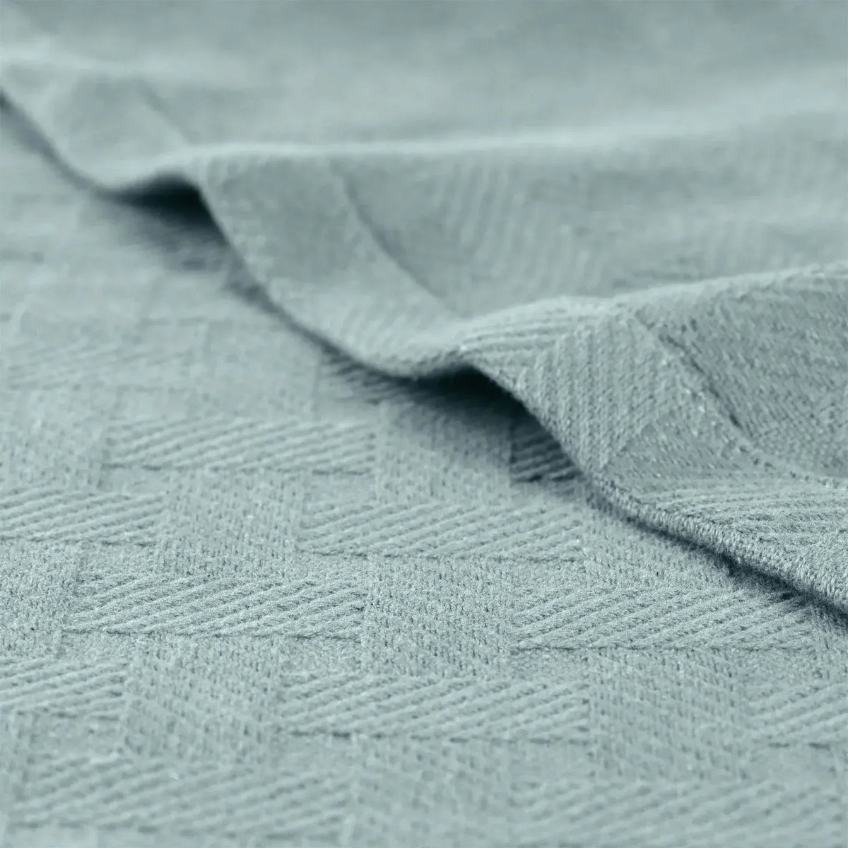 Cotton Thermal Blanket in Soft Basketweave