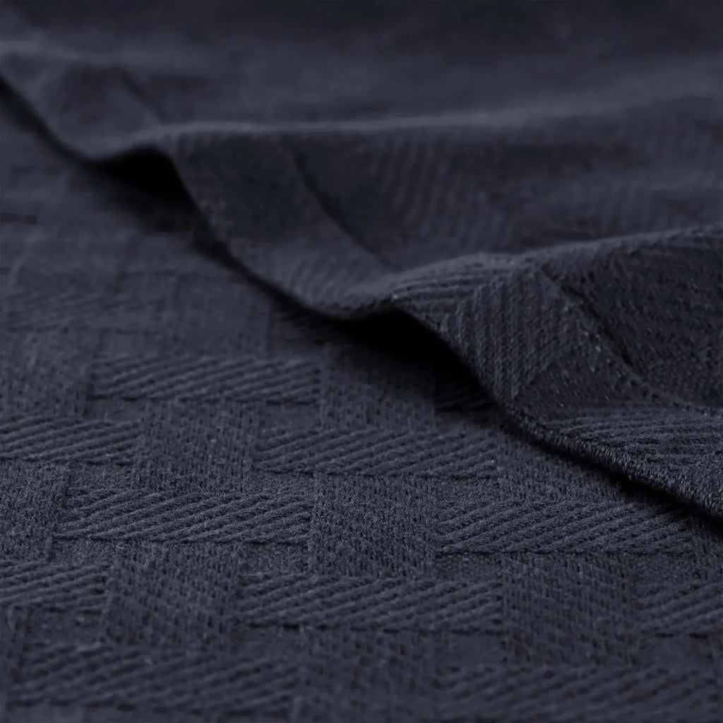 Cotton Thermal Blanket in Soft Basketweave