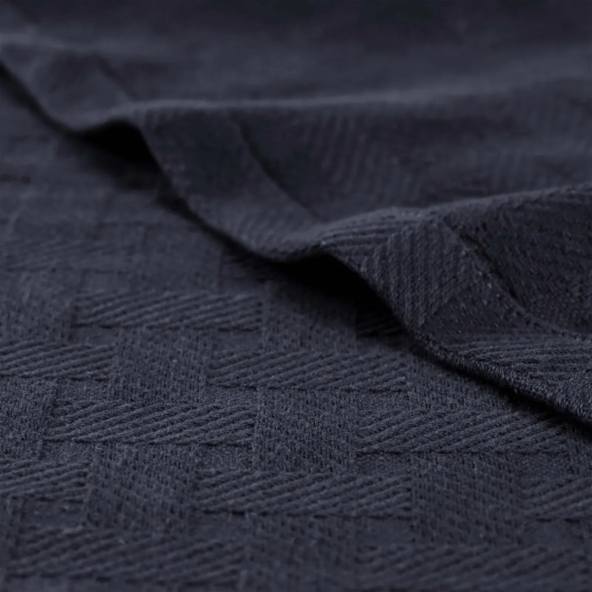 Cotton Thermal Blanket in Soft Basketweave