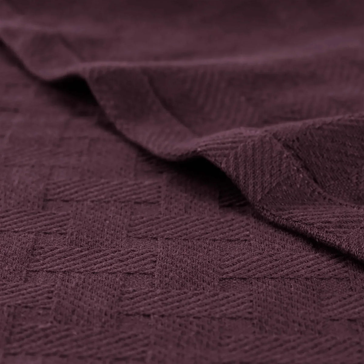 Cotton Thermal Blanket in Soft Basketweave