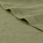 Cotton Thermal Blanket in Soft Basketweave