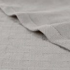 Cotton Thermal Blanket in Soft Basketweave
