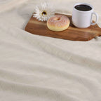 Cotton Thermal Blanket in Soft Basketweave
