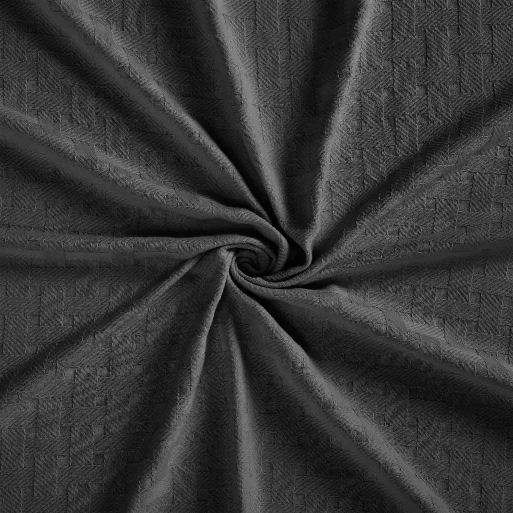Cotton Thermal Blanket in Soft Basketweave