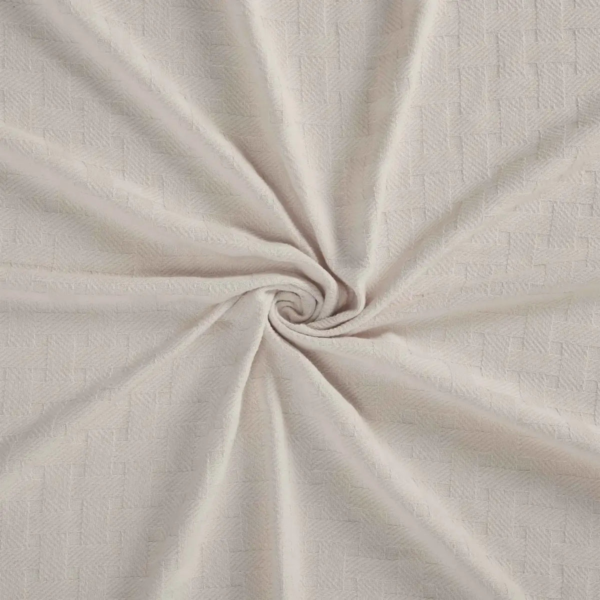 Cotton Thermal Blanket in Soft Basketweave