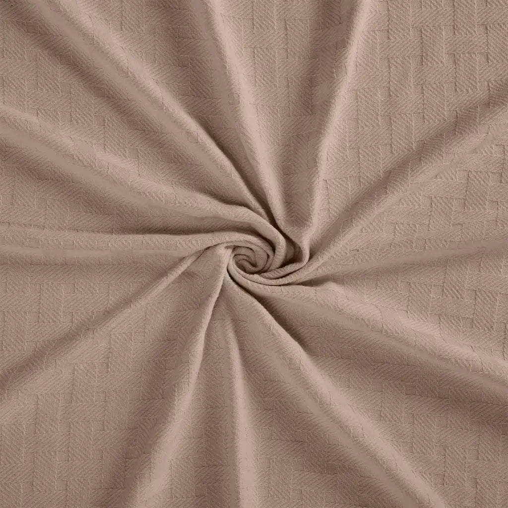 Cotton Thermal Blanket in Soft Basketweave
