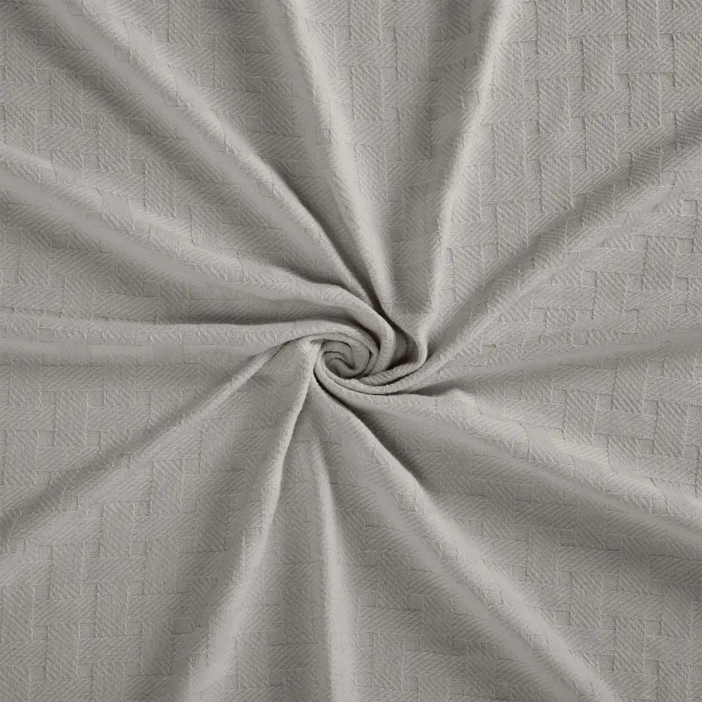 Cotton Thermal Blanket in Soft Basketweave