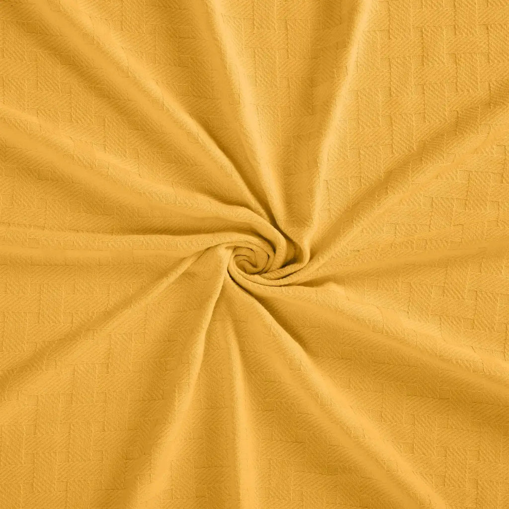 Cotton Thermal Blanket in Soft Basketweave
