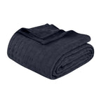 Cotton Thermal Blanket in Soft Basketweave