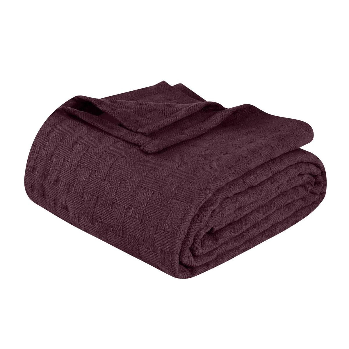 Cotton Thermal Blanket in Soft Basketweave