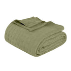 Cotton Thermal Blanket in Soft Basketweave