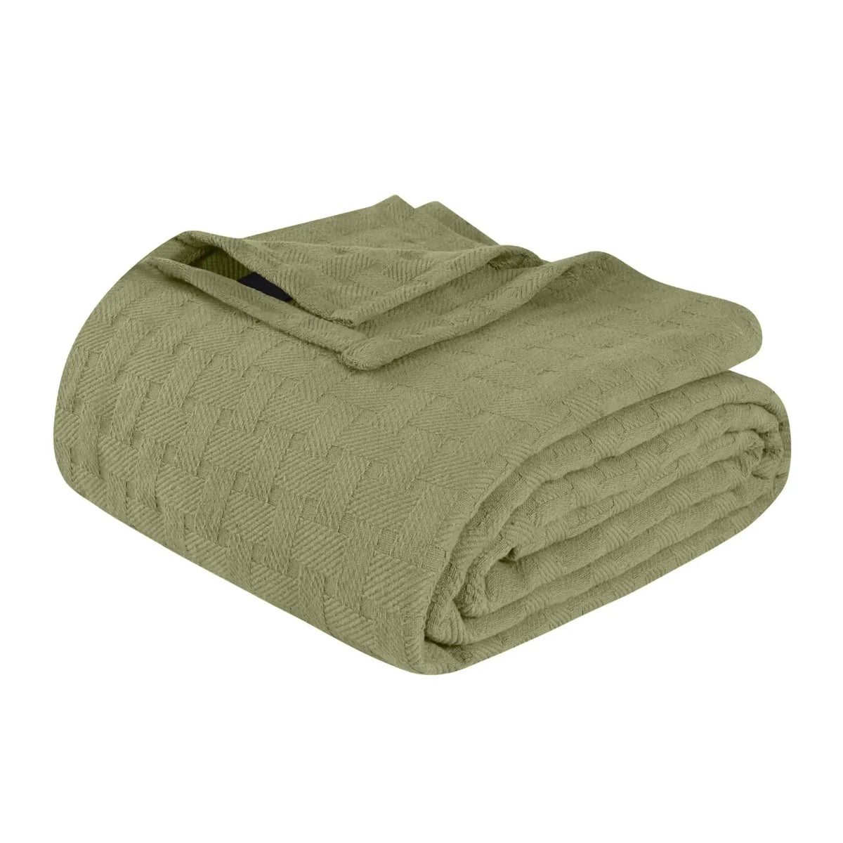 Cotton Thermal Blanket in Soft Basketweave