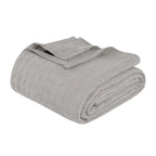Cotton Thermal Blanket in Soft Basketweave