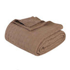 Cotton Thermal Blanket in Soft Basketweave