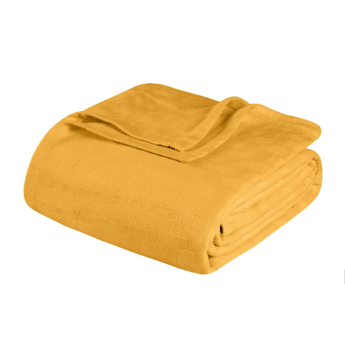 Cotton Thermal Blanket in Soft Basketweave