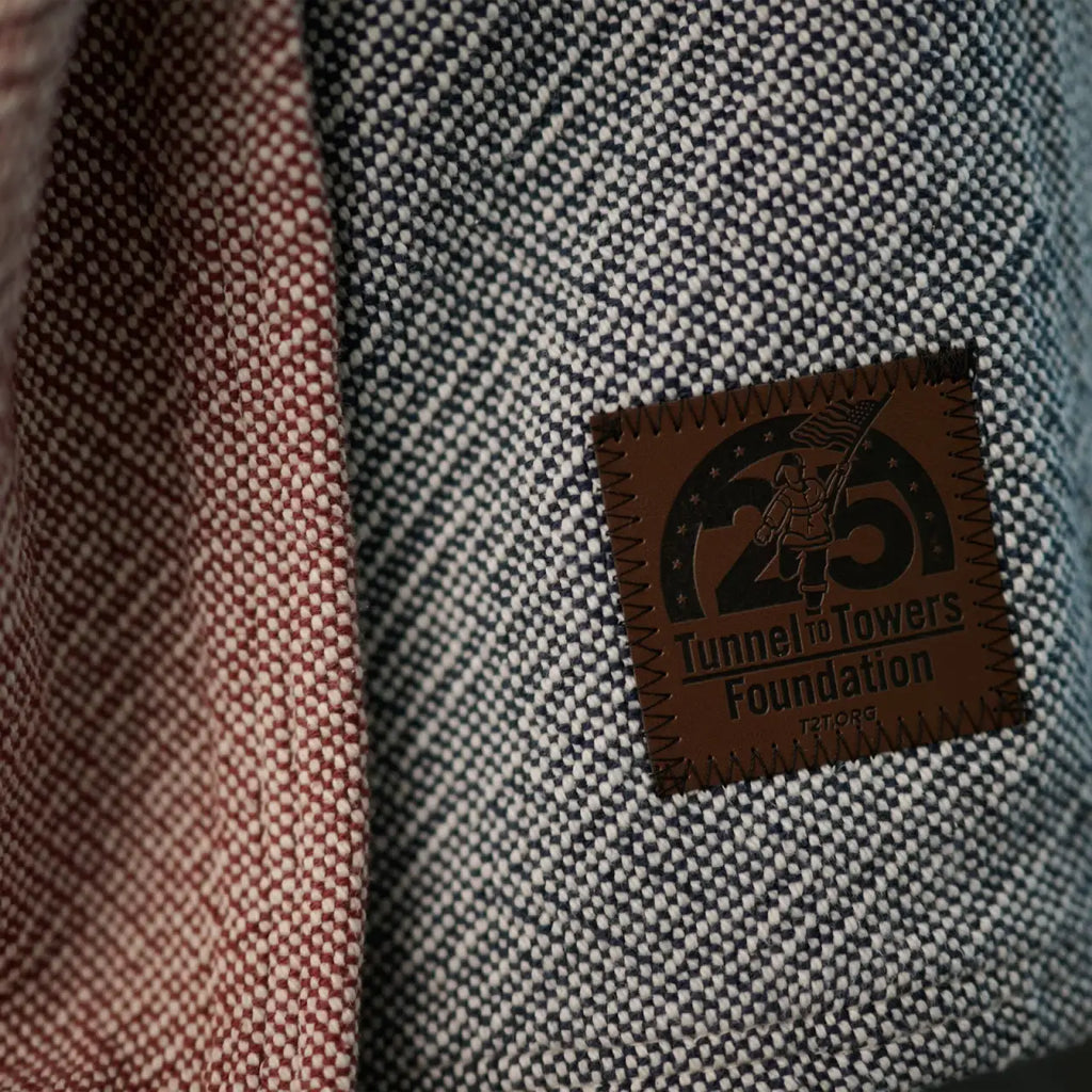 Cotton Throw Blanket, 51 x 70 Inch Heirloom Home Blanket in Tunnel to Towers Red or Blue · 100% cotton