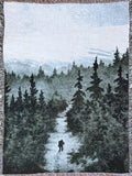 Cotton Throw Blanket in a 60 x 80 Inch Size, Woven from 100%