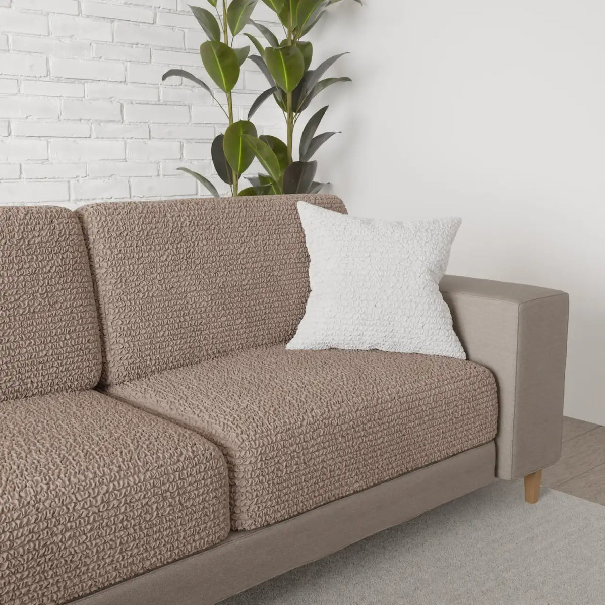 Couch Cushion Covers for Removable Sofa and Chair Cushions, Stretch Fit in 14 Color · Seat Cushion Cover