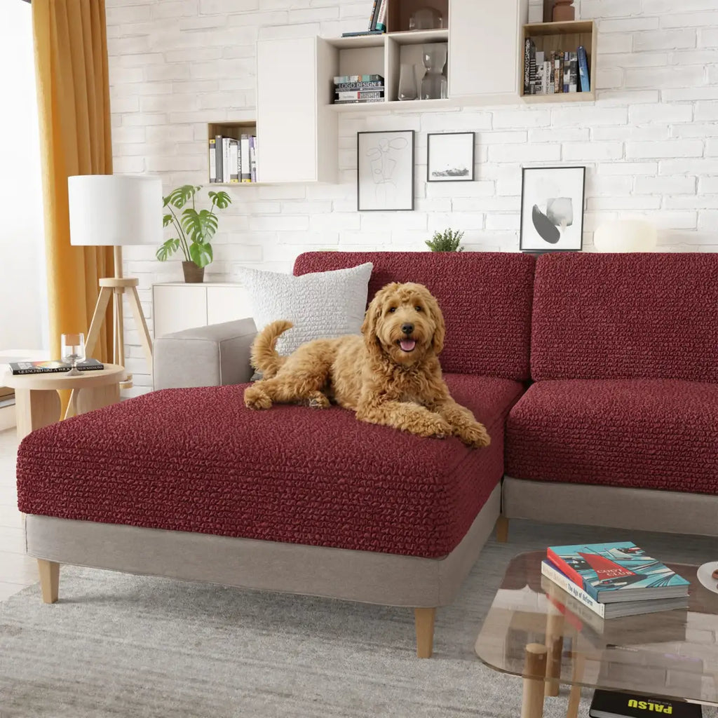 Couch Cushion Covers for Removable Sofa and Chair Cushions, Stretch Fit in 14 Color · Seat Cushion Cover