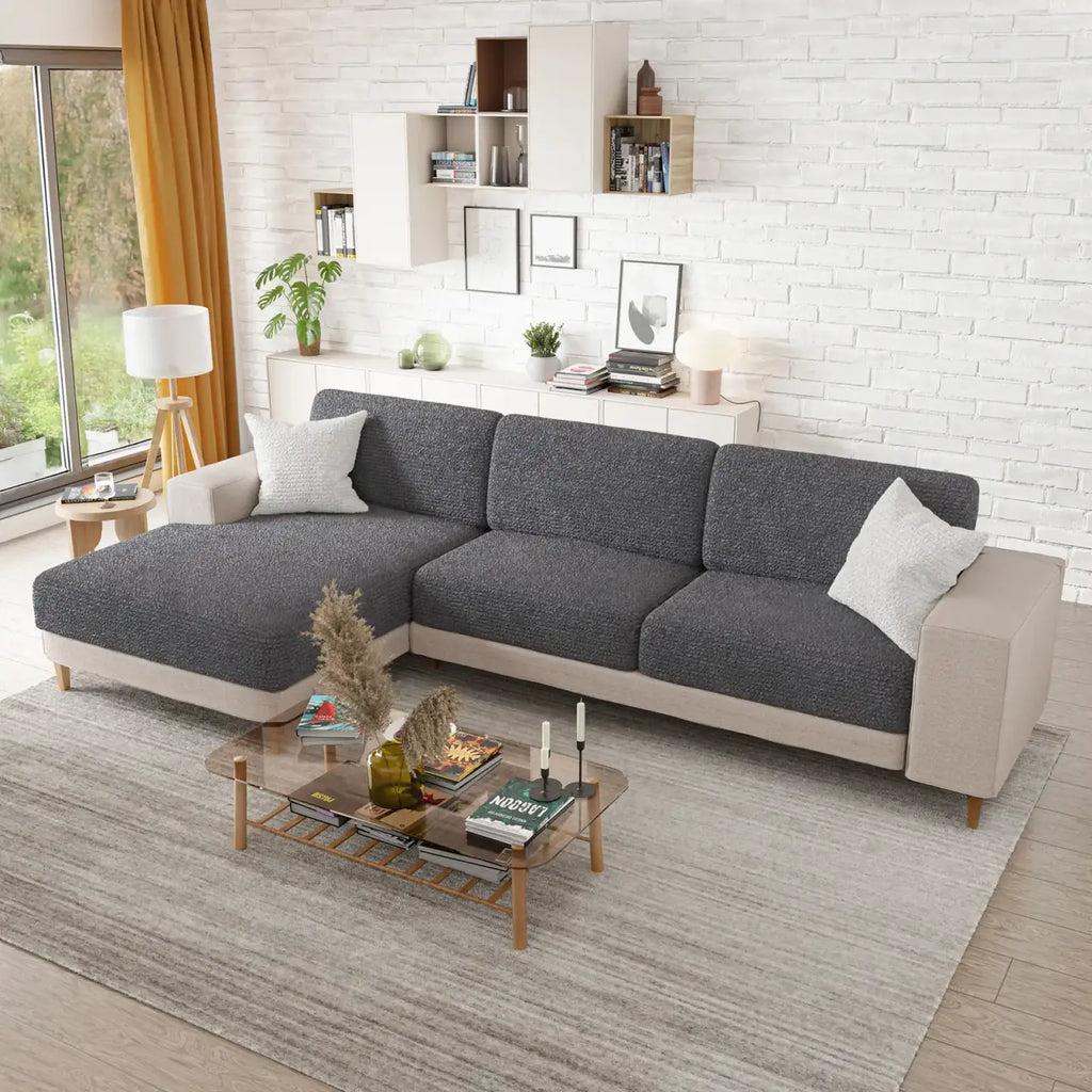 Couch Cushion Covers for Removable Sofa and Chair Cushions, Stretch Fit in 14 Color · Seat Cushion Cover
