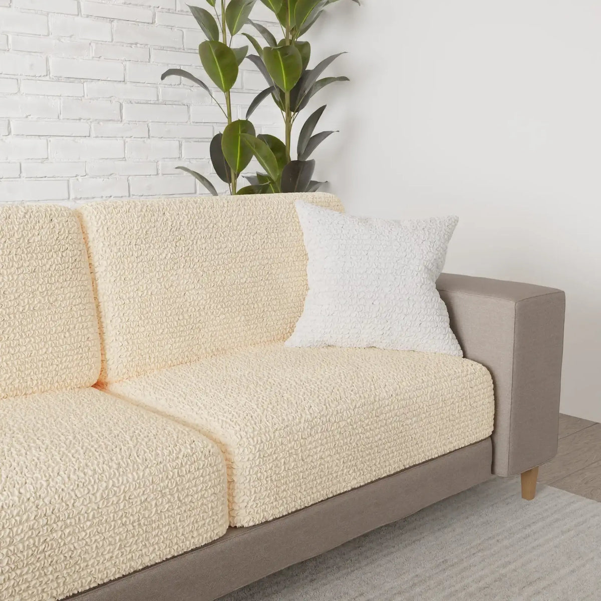 Couch Cushion Covers for Removable Sofa and Chair Cushions, Stretch Fit in 14 Color · Seat Cushion Cover