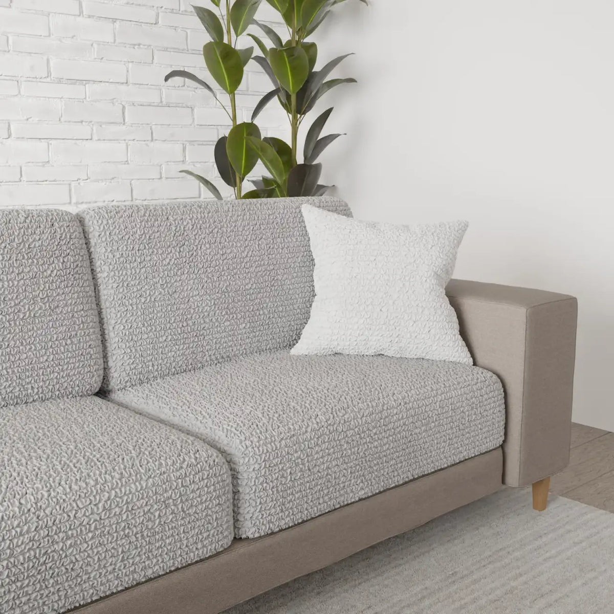 Couch Cushion Covers for Removable Sofa and Chair Cushions, Stretch Fit in 14 Color · Seat Cushion Cover