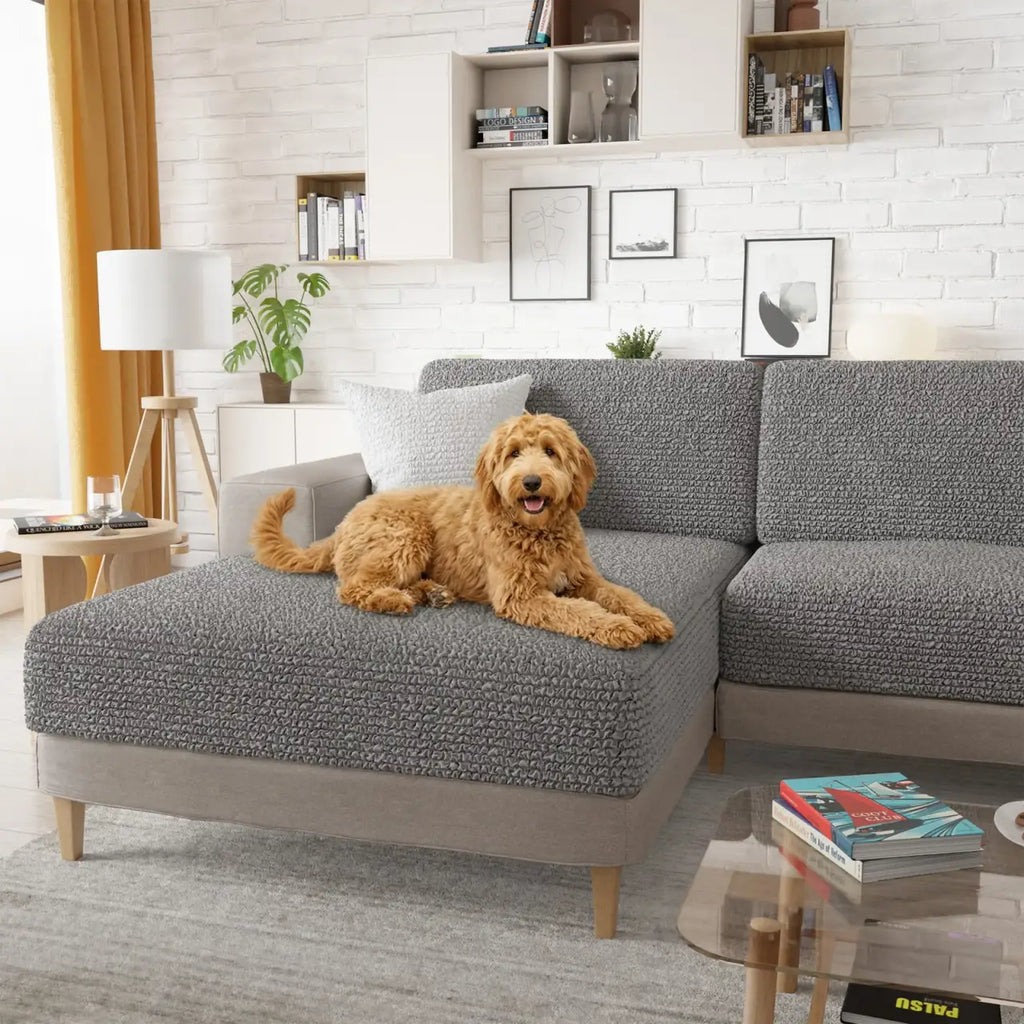Couch Cushion Covers for Removable Sofa and Chair Cushions, Stretch Fit in 14 Color · Seat Cushion Cover
