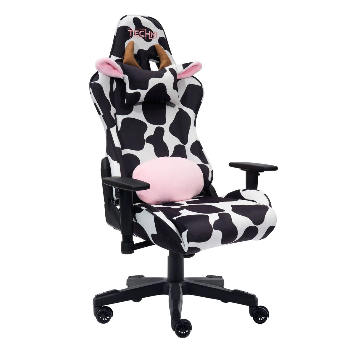 Cow Print Gaming Chair in Velvet