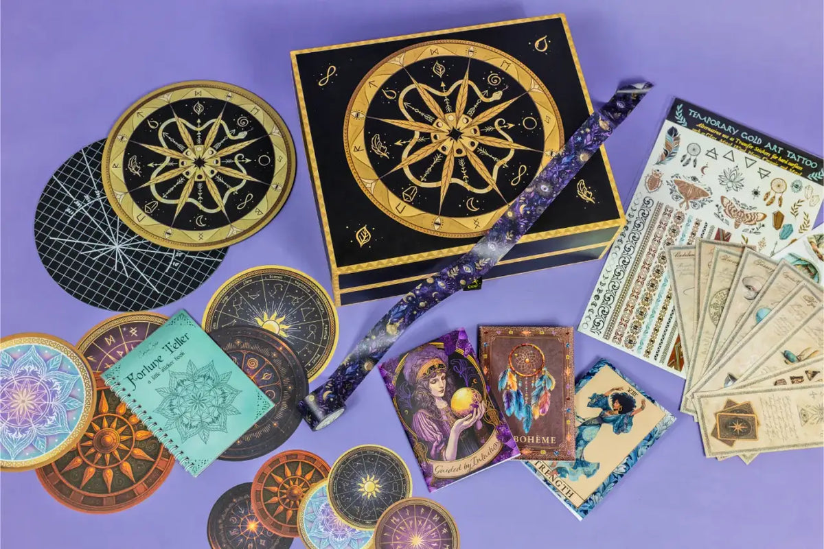Craft Subscription Box with a Masquerade Theme for October and November and Cathedrals for December and January