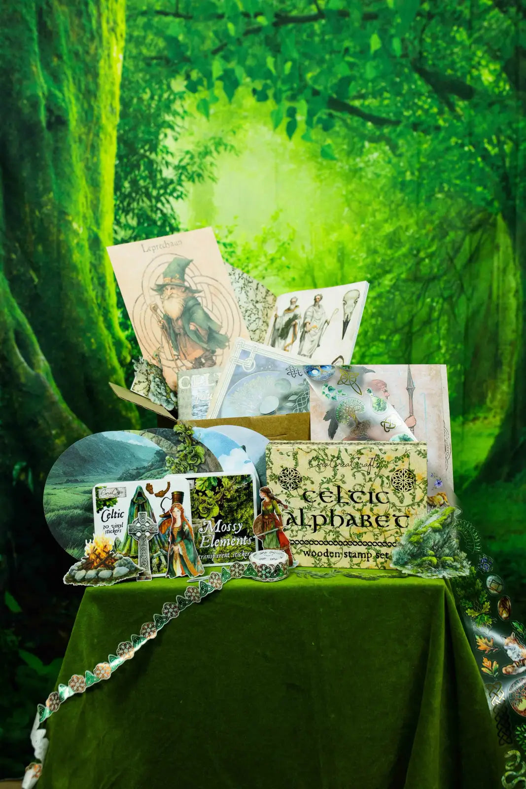 Craft Subscription Box with a Masquerade Theme for October and November and Cathedrals for December and January