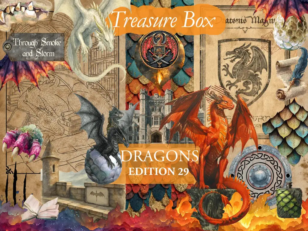 Craft Subscription Box with a Masquerade Theme for October and November and Cathedrals for December and January