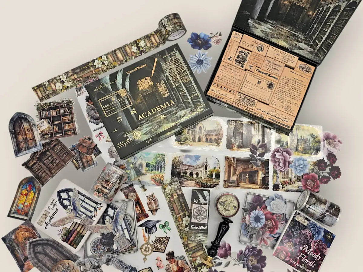 Craft Subscription Box with a Masquerade Theme for October and November and Cathedrals for December and January
