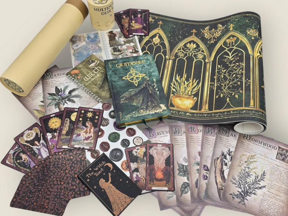 Craft Subscription Box with a Masquerade Theme for October and November and Cathedrals for December and January