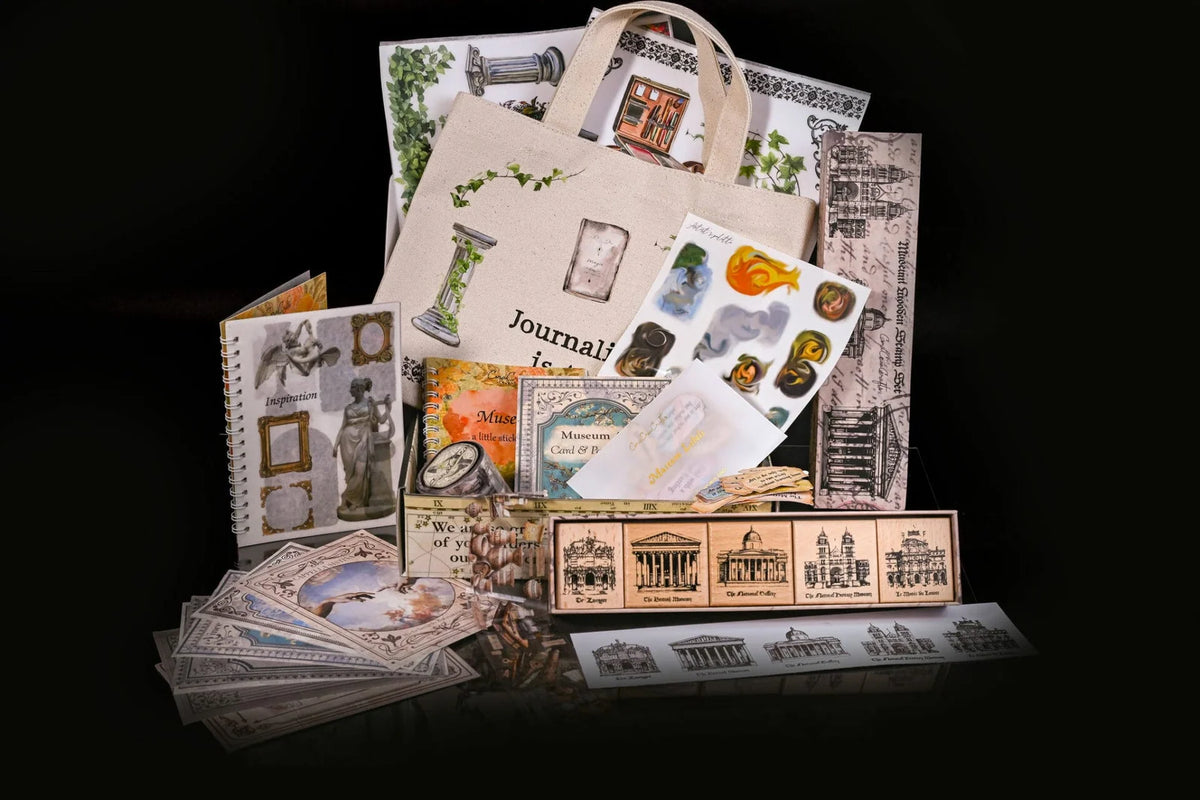 Craft Subscription Box with a Masquerade Theme for October and November and Cathedrals for December and January
