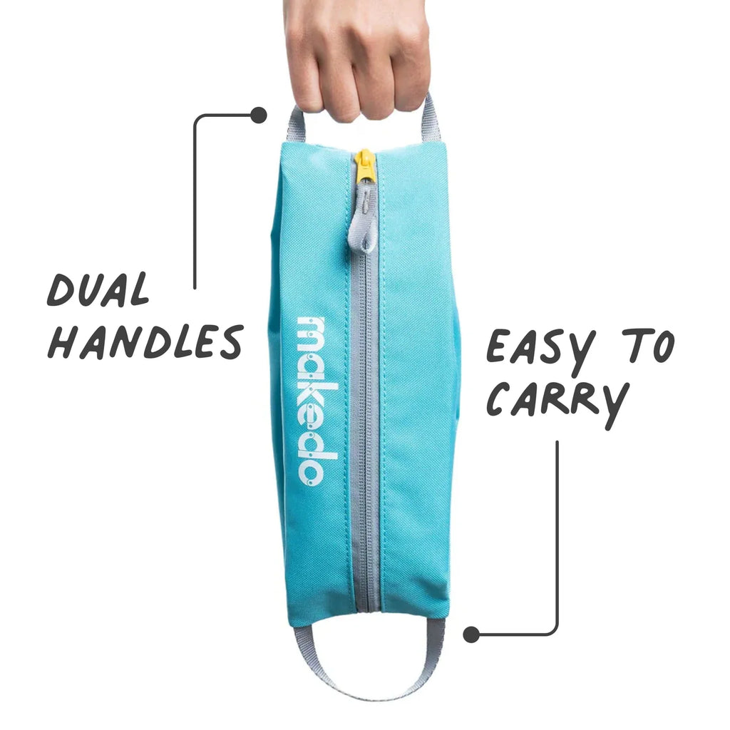 Craft Tool Case for Organizing Scrus and Creative Supplies with Dual Handles and Recycled Material Construction