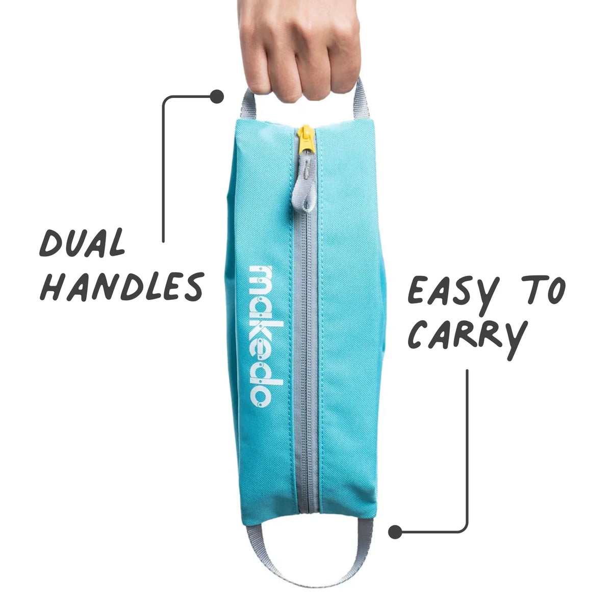 Craft Tool Case for Organizing Scrus and Creative Supplies with Dual Handles and Recycled Material Construction