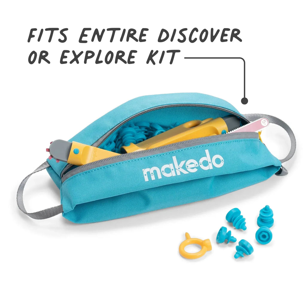 Craft Tool Case for Organizing Scrus and Creative Supplies with Dual Handles and Recycled Material Construction