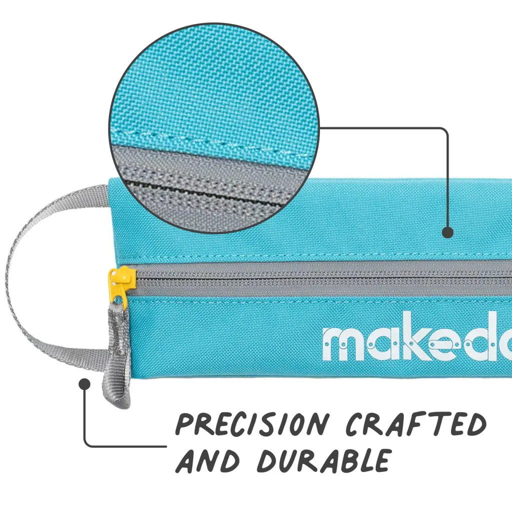 Craft Tool Case for Organizing Scrus and Creative Supplies with Dual Handles and Recycled Material Construction