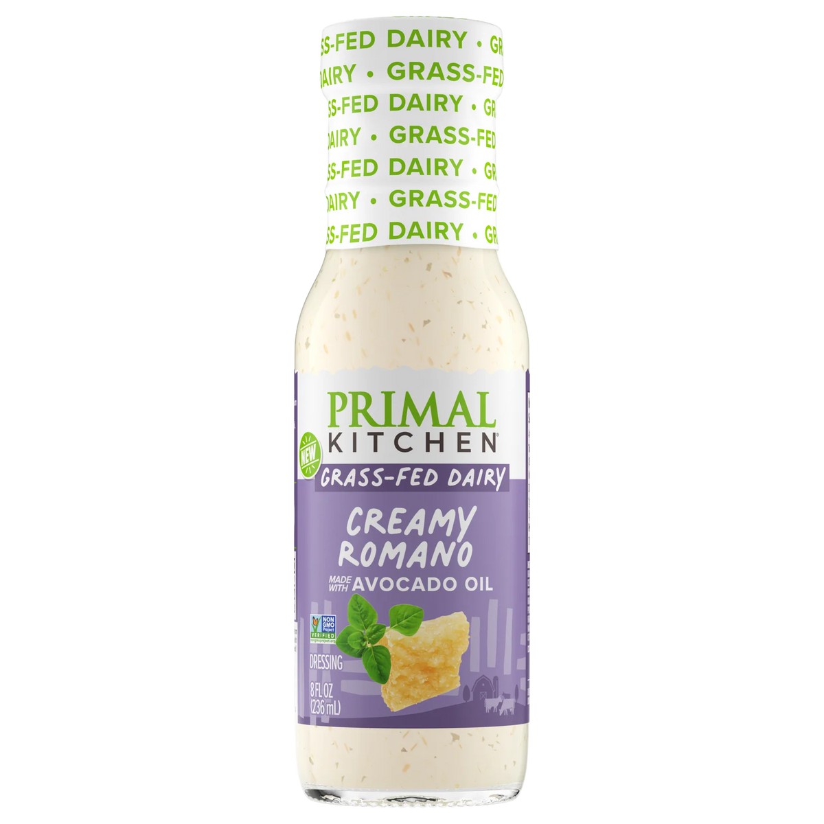 Creamy Romano Salad Dressing, 8 oz