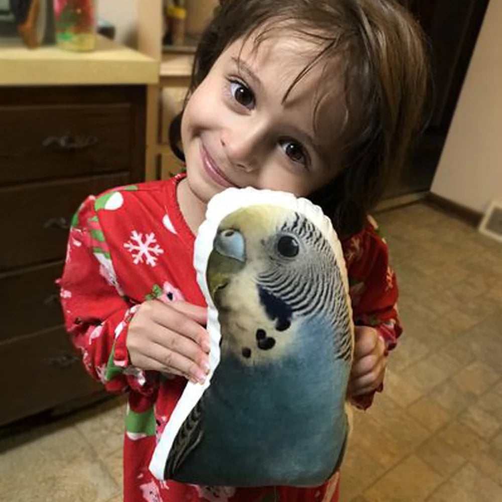 Custom Animal Pillow Made From Your Photo, Double-Sided Plush Keepsake in Small to XL Sizes