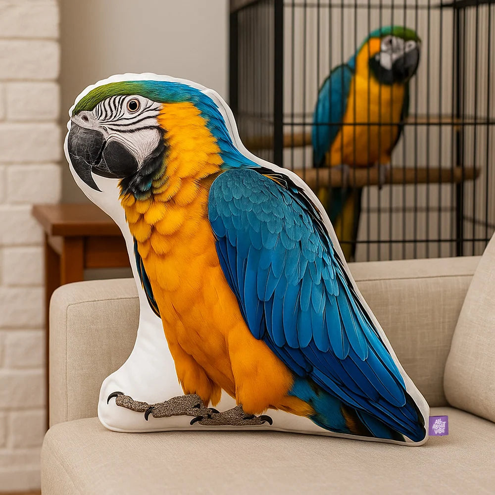 Custom Animal Pillow Made From Your Photo, Double-Sided Plush Keepsake in Small to XL Sizes