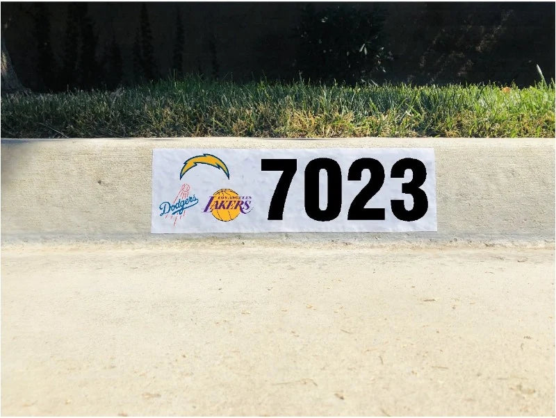 Custom Curb Address Number Decal