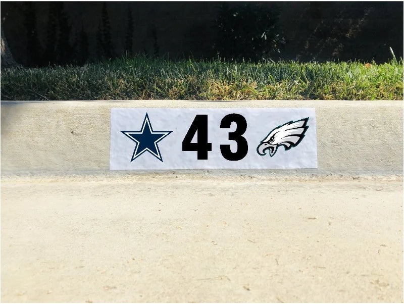 Custom Curb Address Number Decal
