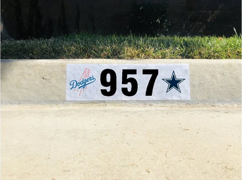 Custom Curb Address Number Decal