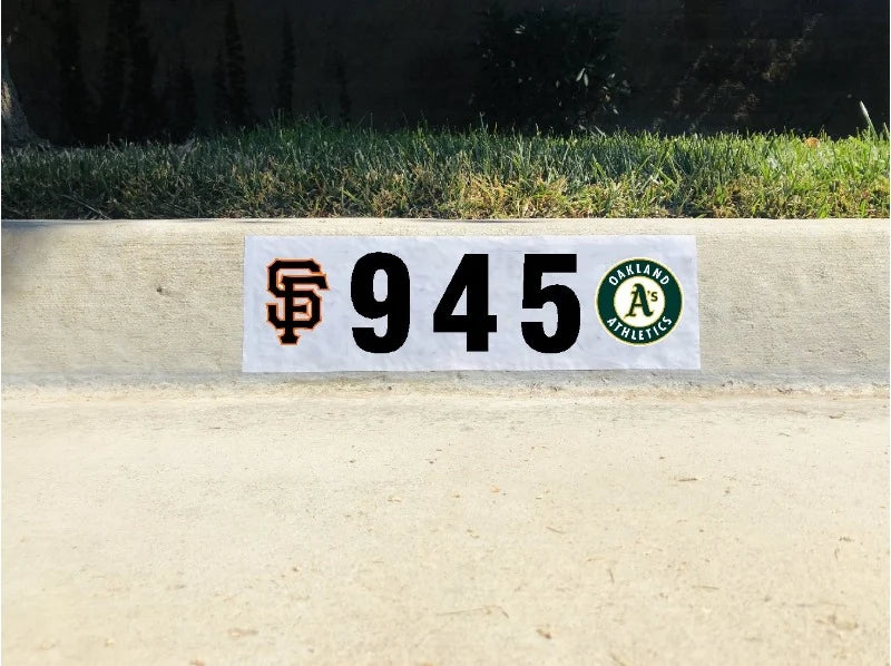Custom Curb Address Number Decal