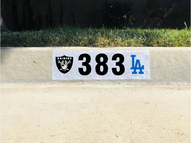 Custom Curb Address Number Decal